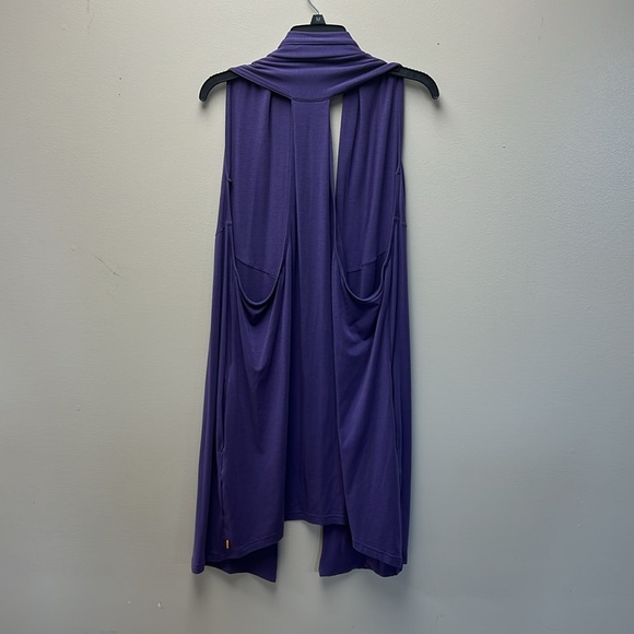 💜LUCY CALM HEART RACERBACK ACTIVE VEST/WRAP-PURPLE-POCKETS-S💜 - Picture 3 of 10